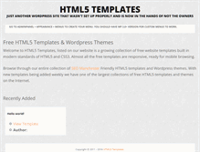 Tablet Screenshot of html5-templates.co.uk